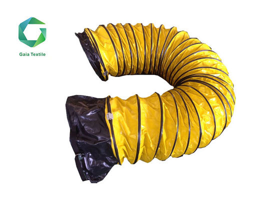 600gsm Flexible Tunnel PVC Ventilation Ducting Vinyl Coated Fabric 2000d
