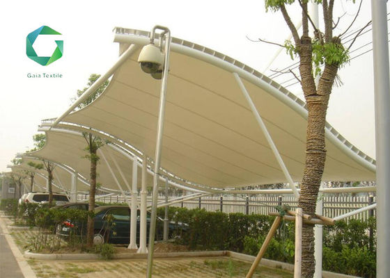 FR PVC Coated Polyester Fabric 900gsm , Tension Architecture PVC Membrane Structure