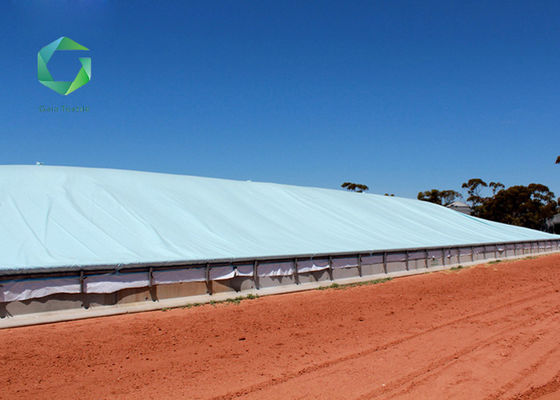 550gsm Transportation PVC Laminated Fabric Vinyl Waterproof Grain Bunker Tarpaulin