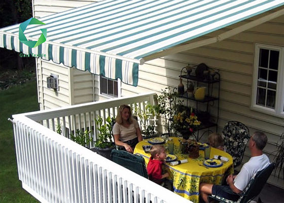1000d 3m Width Sun Shade Awning Waterproof , Dual Side Printed PVC Coated Tarpaulin