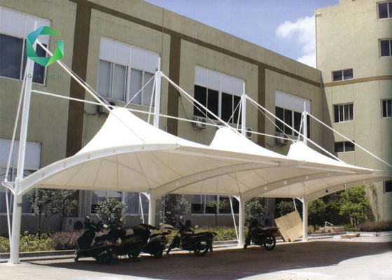 FR PVC Coated Polyester Fabric 900gsm , Tension Architecture PVC Membrane Structure