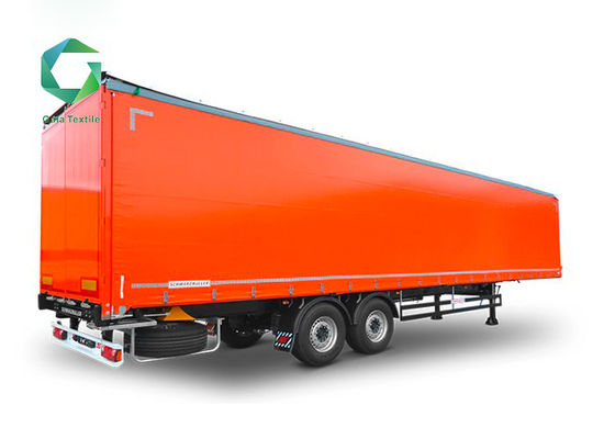Printed Knife 1100gsm Heavy Duty Vinyl Tarp , 1000d PVC Waterproof Tarpaulin Truck Side Curtain