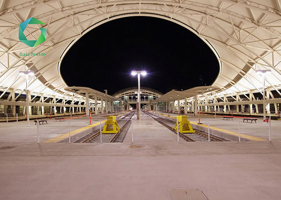 100m Length Heavy Duty Waterproof Membrane 2000d , 1500gsm Membrane Structure Architecture